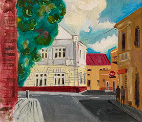 painting, Ozoga Street by Nina Talbot